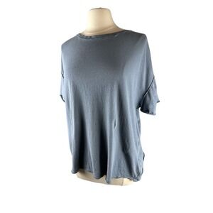 We The Free Nina Oversized Body Blue T-shirt Small